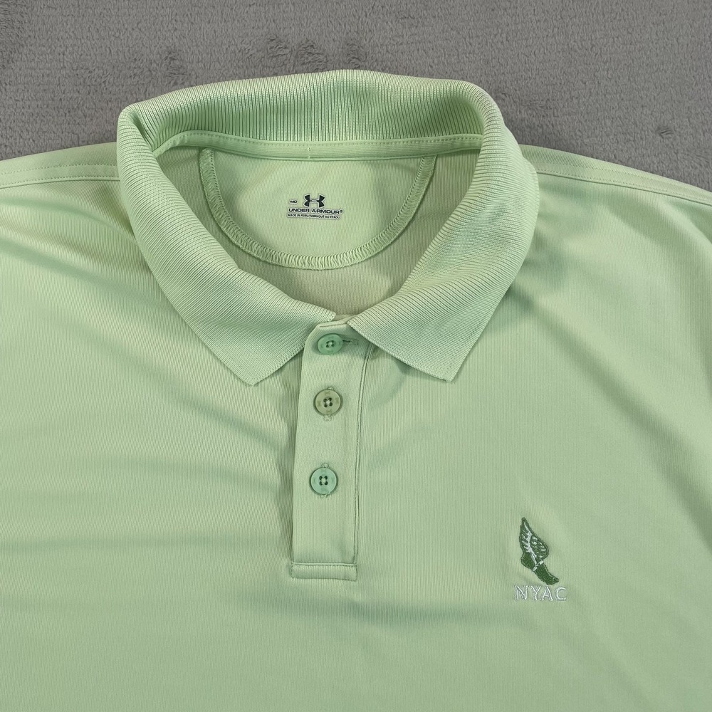 NYAC New York Athletic‎ Club Winged Foot Under Armour Polo Golf Shirt Men Medium